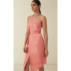 Reiss Pink Midi Dress